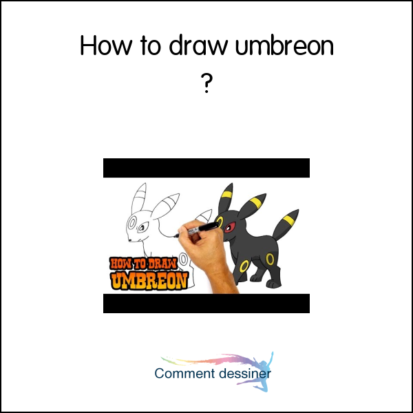 How to draw umbreon